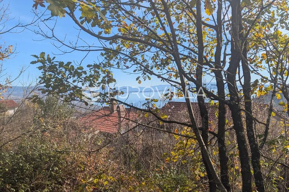 Matulji, Gornji Rukavac, građevinsko zemljište od 725 m² s pogledom na more