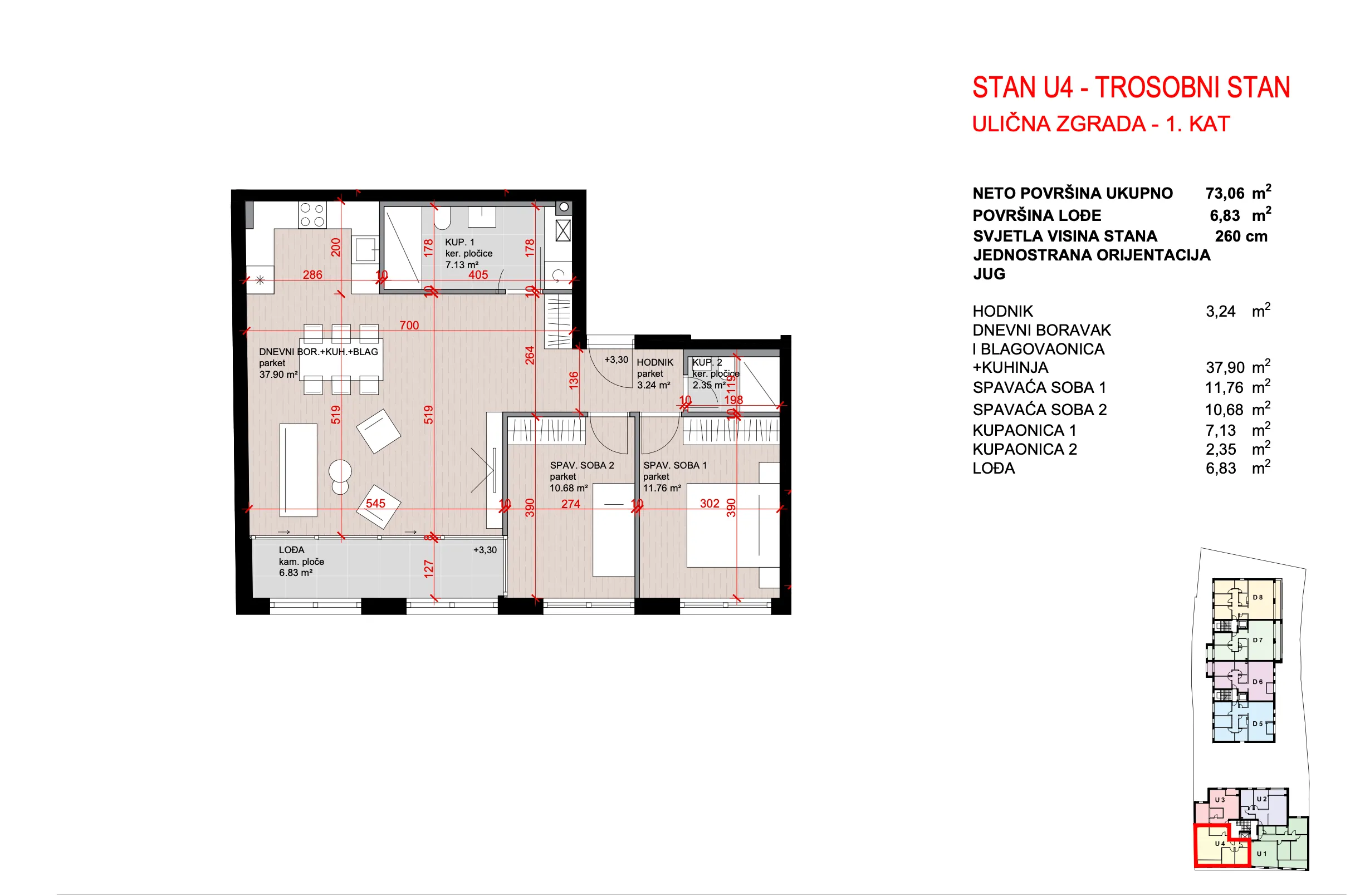 zagreb, maksimir, kvatrić, trosoban stan 73 m², novogradnja, garaža - slika 9