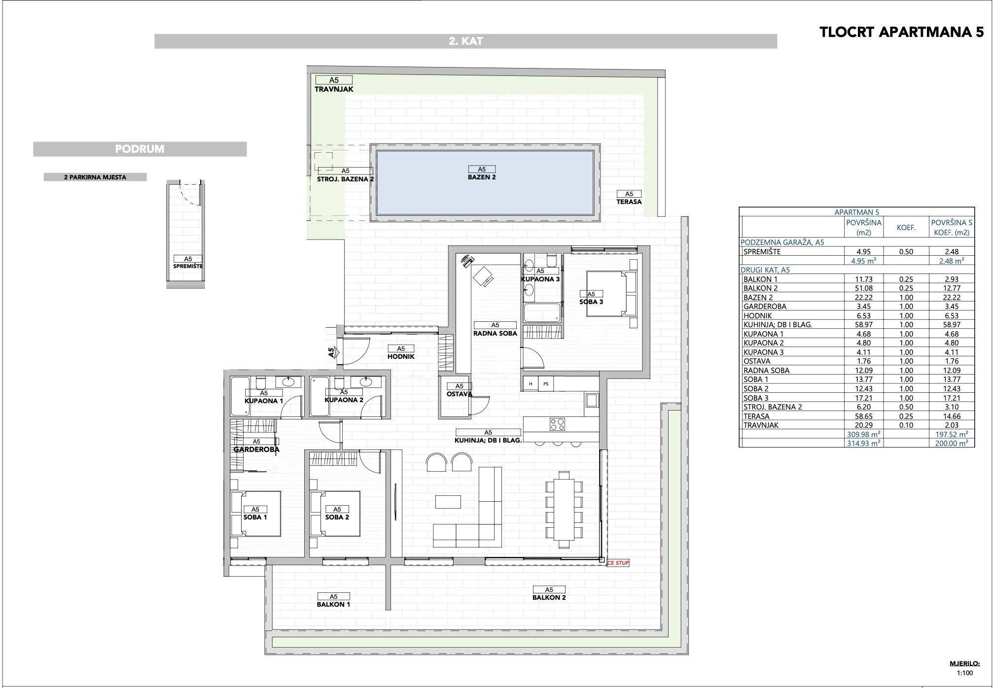 opatija, peterosoban stan s pogledom na cijeli kvarner, 200 m² - slika 15