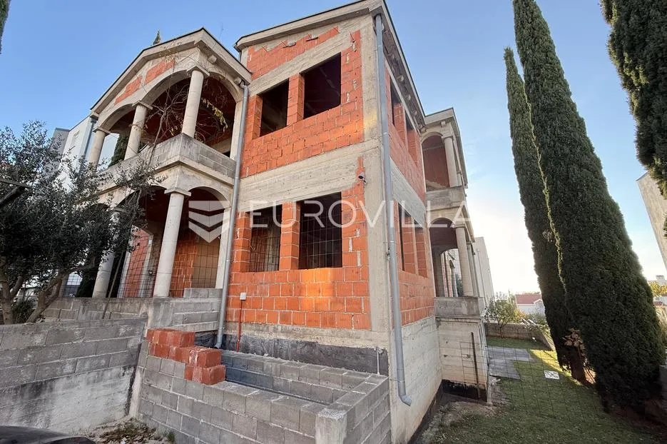 zadar, diklo – kuća u roh-bau fazi s 6 stambenih jedinica i otvorenim pogledom na more - slika 31