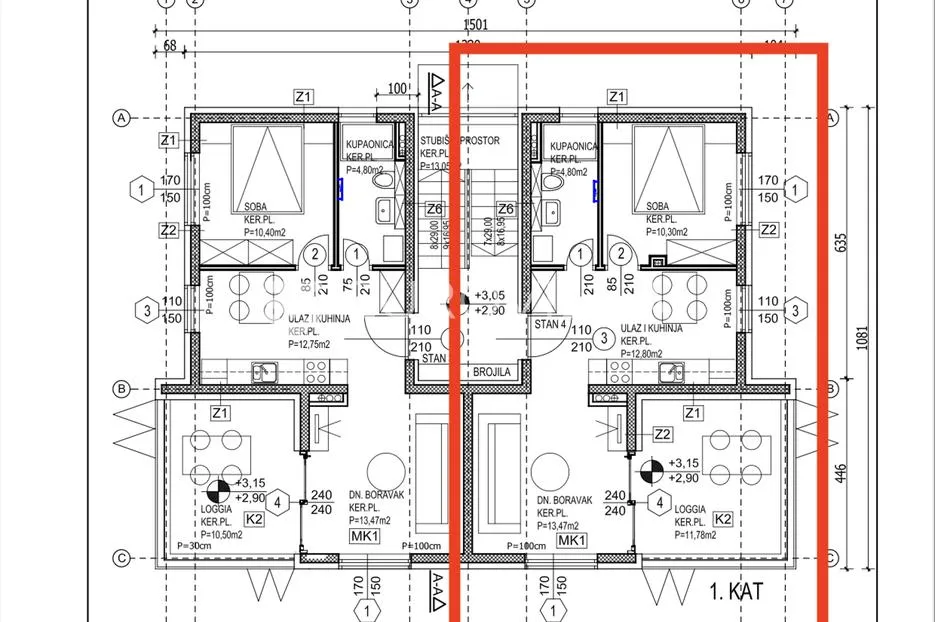 primošten, apartman s pogledom na more, 53,21 m² - slika 6