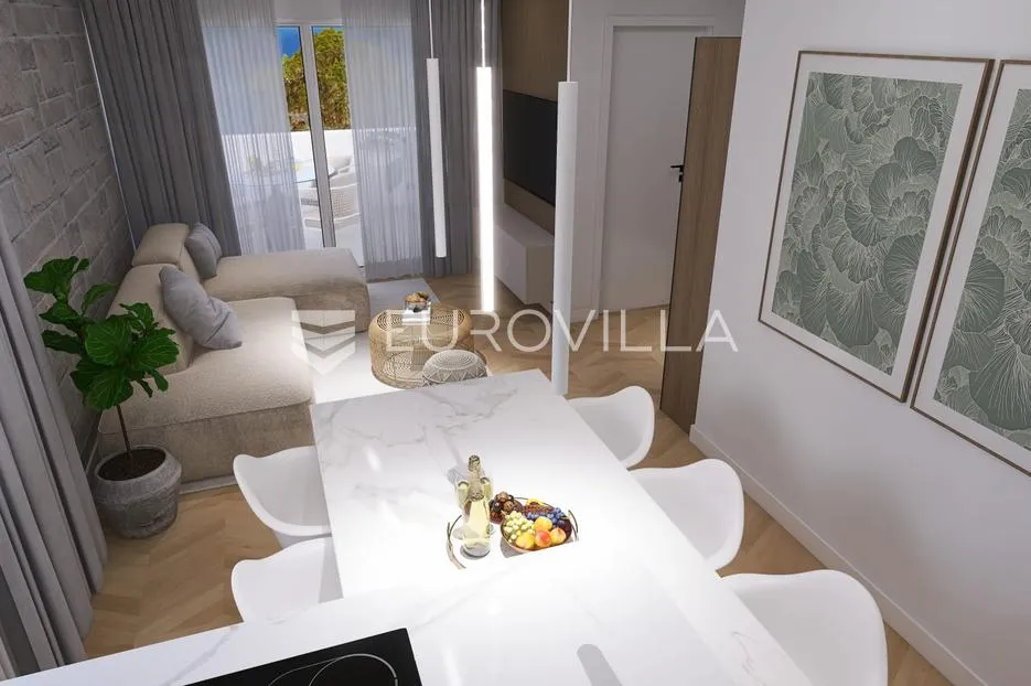 pag, mandre, trosoban stan 98 m² na prvom katu moderne zgrade s pogledom na more - slika 4