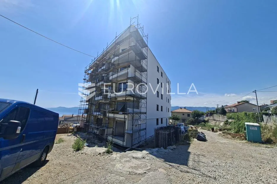 rijeka, zamet, novogradnja, trosoban stan 80.17 m², lift, pogled na more - slika 3