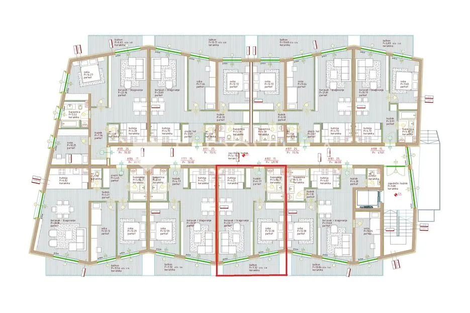 istra, poreč, jednosoban stan na 1. katu moderne novogradnje 58 m² - slika 15