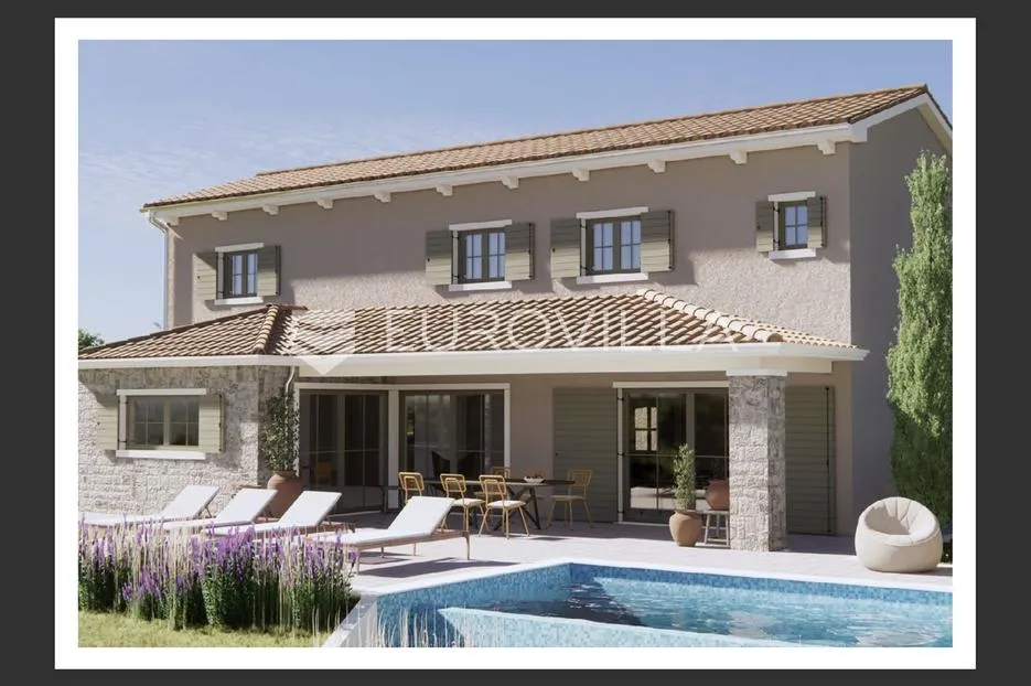 istra, grožnjan, građevinsko zemljište 1529m2 s idejnim projektom za gradnju vile s infinity bazenom - slika 2