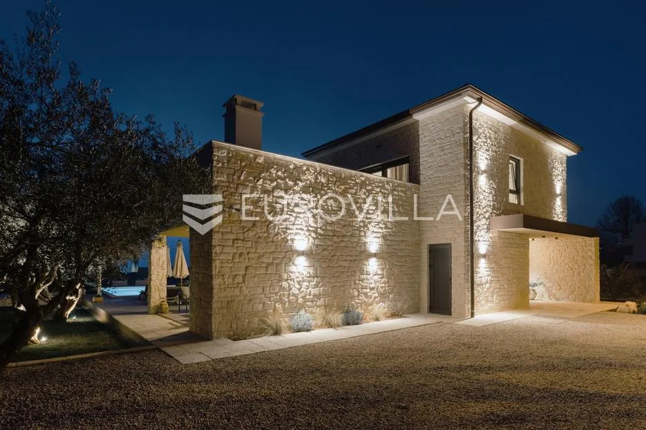 istra, kaštelir, labinci, moderna vila u istarskom stilu s panoramskim pogledom na more - slika 59
