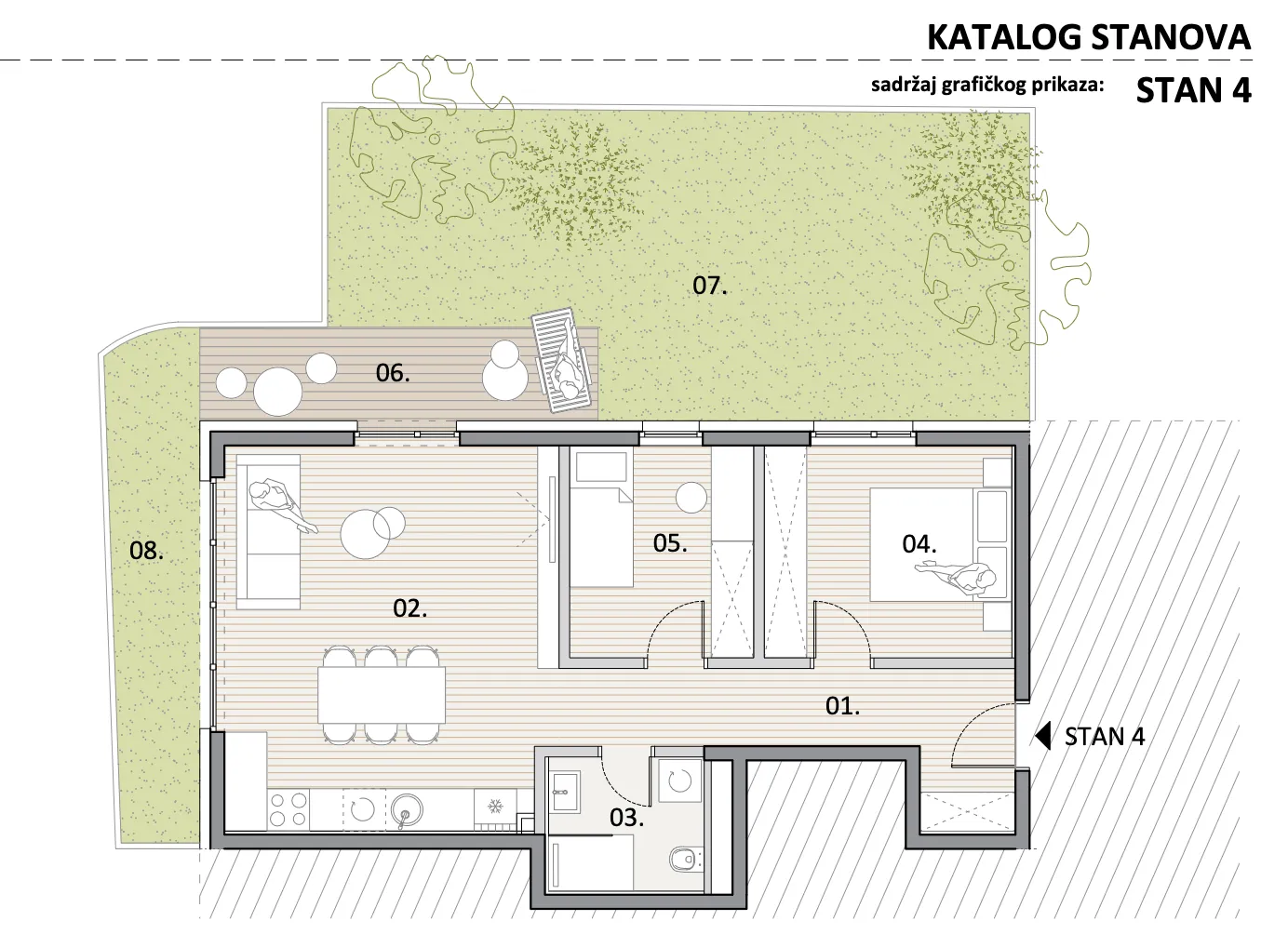 zagreb, trnava, atraktivan trosoban stan, novogradnja, 70 m² - slika 6