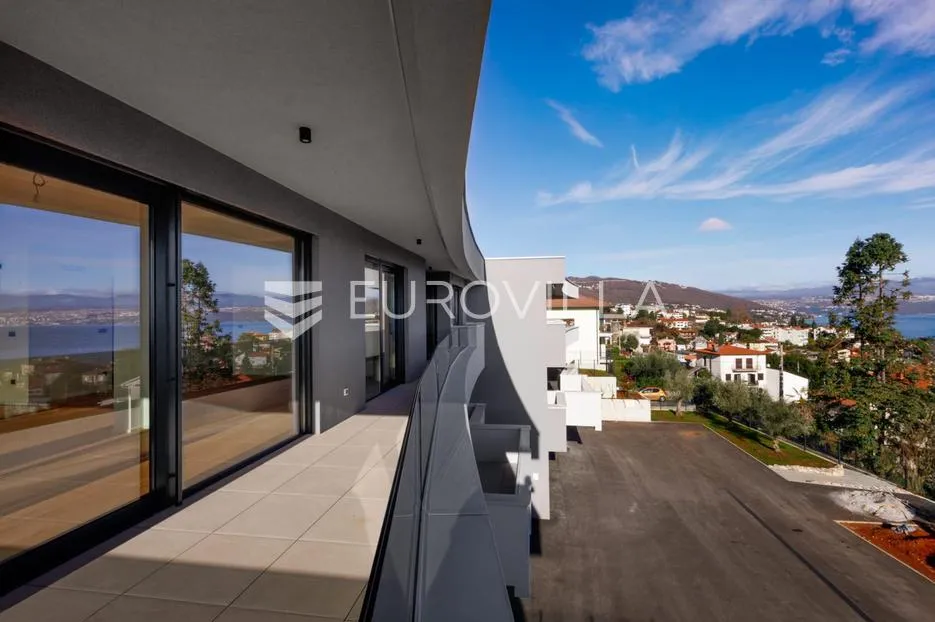lovran, ekskluzivni penthouse u novogradnji 172,07 m², s otvorenim pogledom na more - slika 4