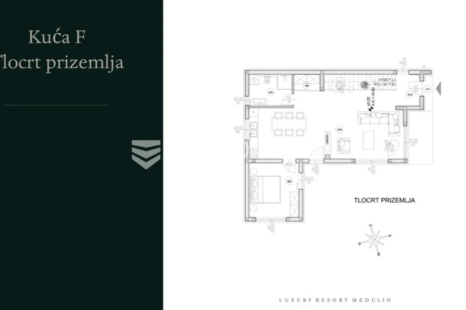 istra, medulin. luxury resort samostojeća kuća s bazenom 133 m2 - slika 4