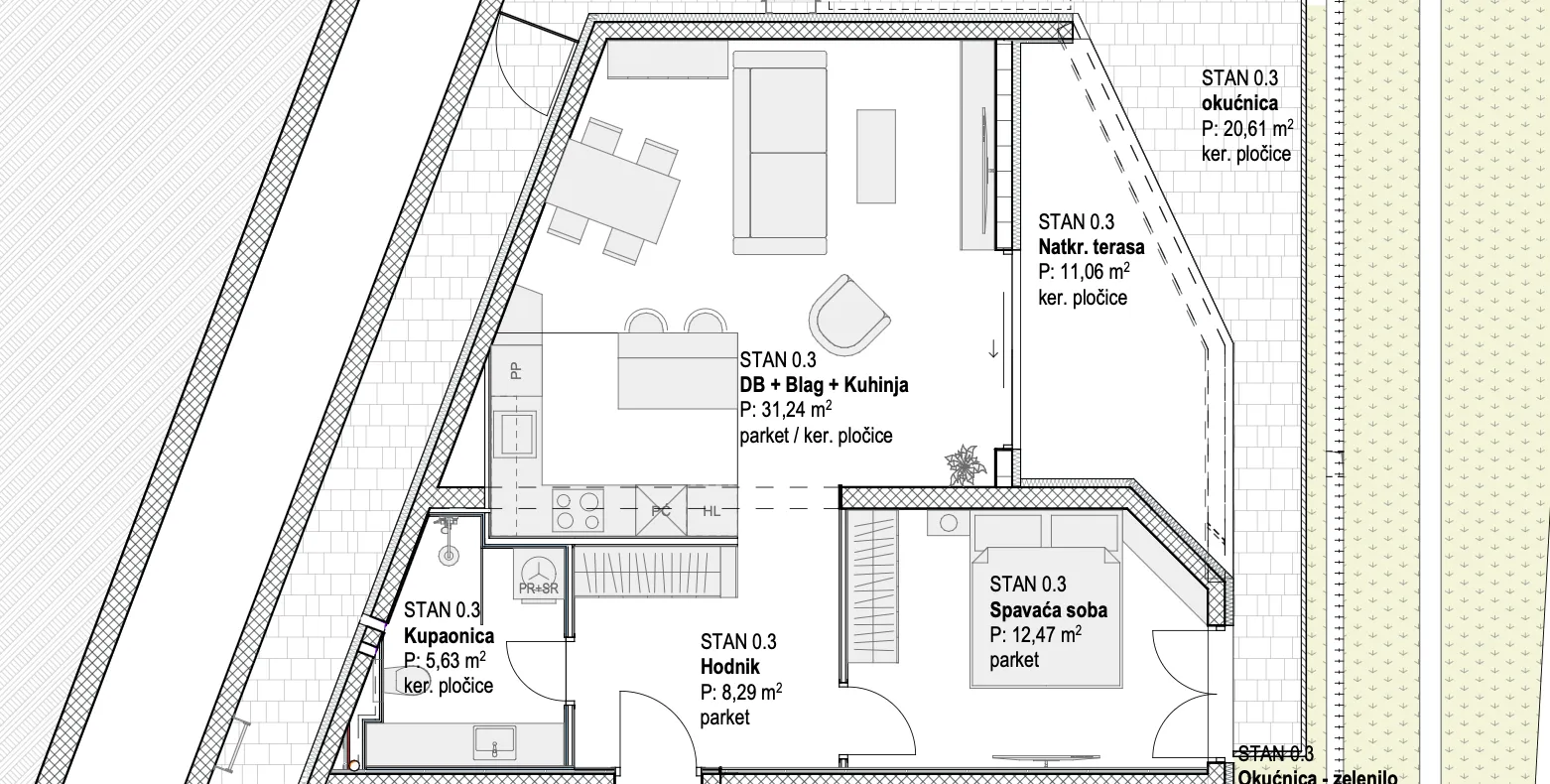 kastav, rešetari, blue horizon residence, atraktivan dvosoban stan u novogradnji, 82 m² - slika 6