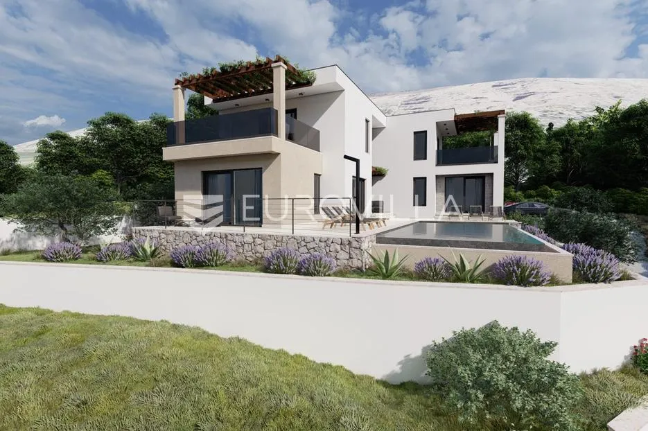 Omiš, Ruskamen, građevinska parcela s idejnim projektom (525 m2) - Lokva Rogoznica, Omiš