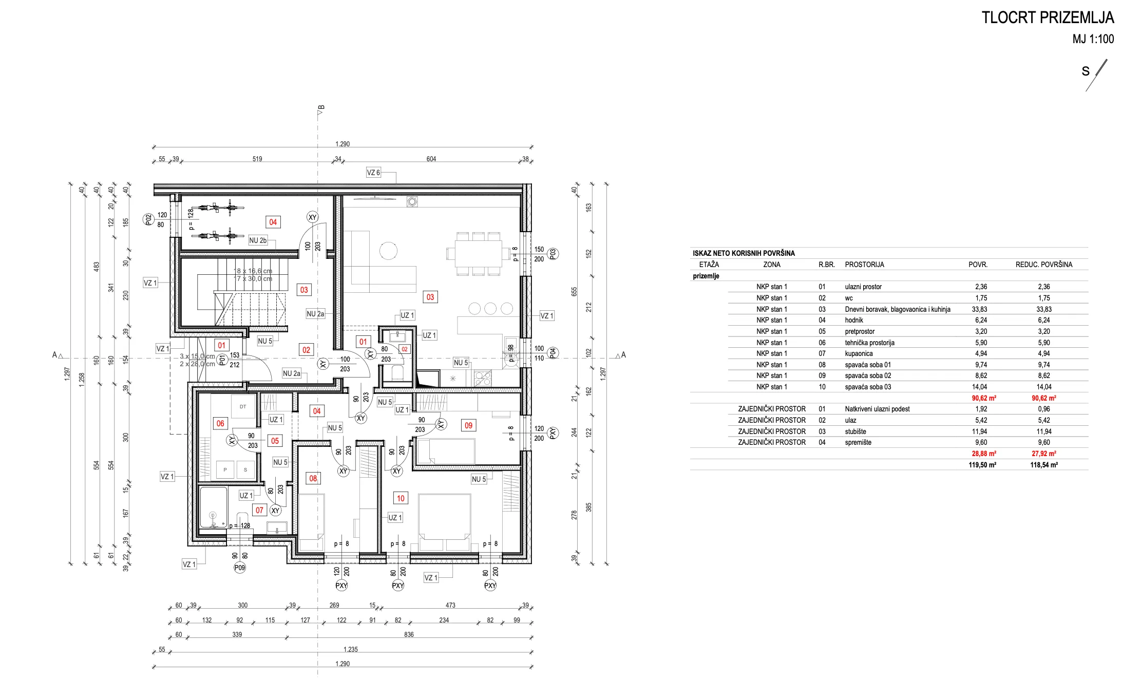 sveta nedelja, novaki dvosoban stan 90,62 m² vrt 100,21 m² novogradnja - slika 8