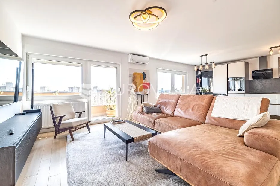 zagreb, maksimir, moderni trosobni stan 77,42 m², predivan pogled na grad - slika 2