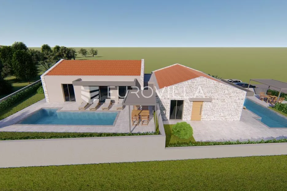 Istra, Poreč, Moderna prizemnica s bazenom, novogradnja - Ohnići, Vižinada
