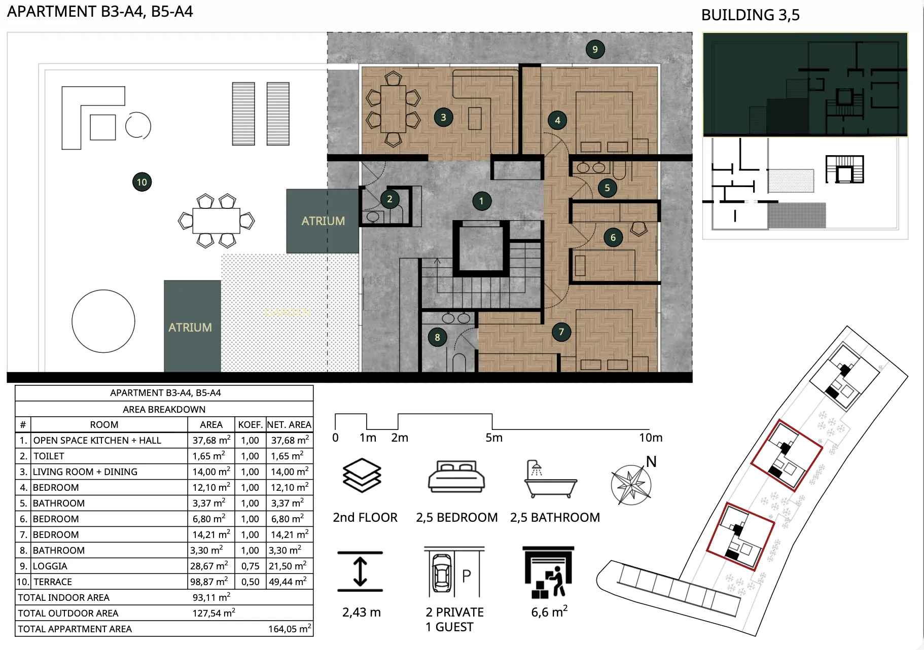 sveta nedelja meridian one, luksuzan trosoban penthouse 164 m² - slika 29