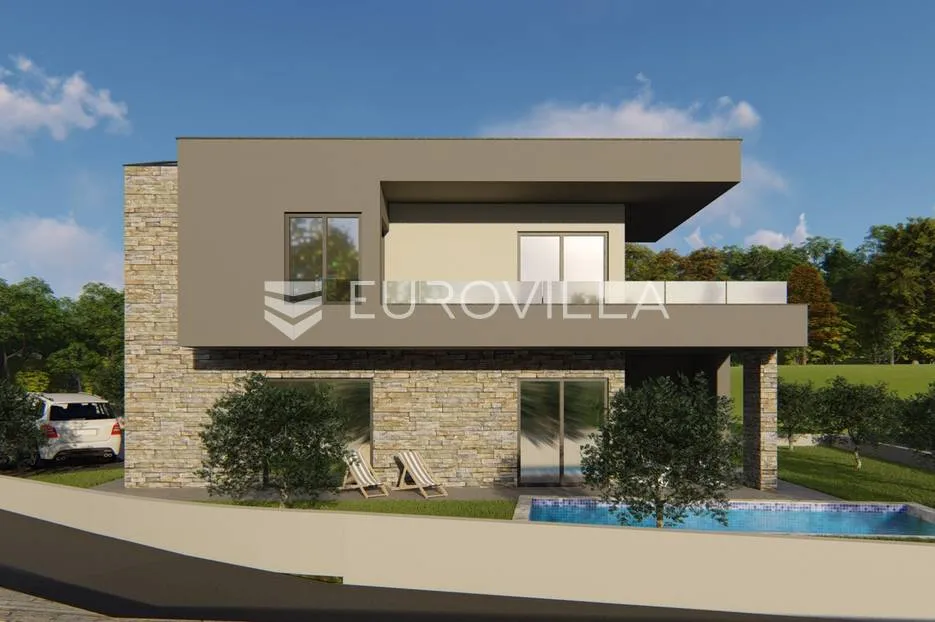 istra, peruški, novogradnja kuće s bazenom - slika 7