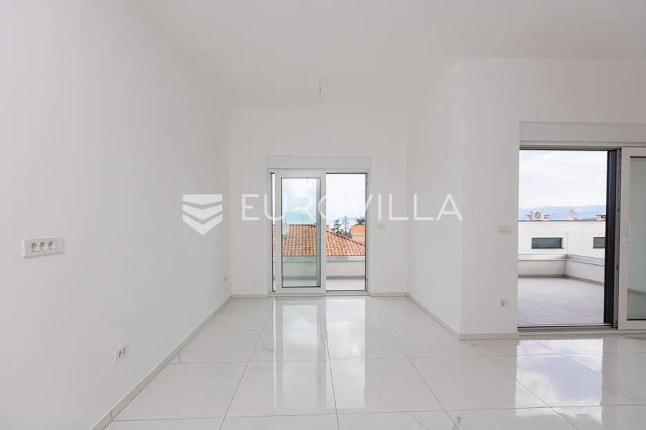 malinska, novogradnja, trosoban stan sa jednosobnim stanom od 115,40 m², pogled na more - slika 3