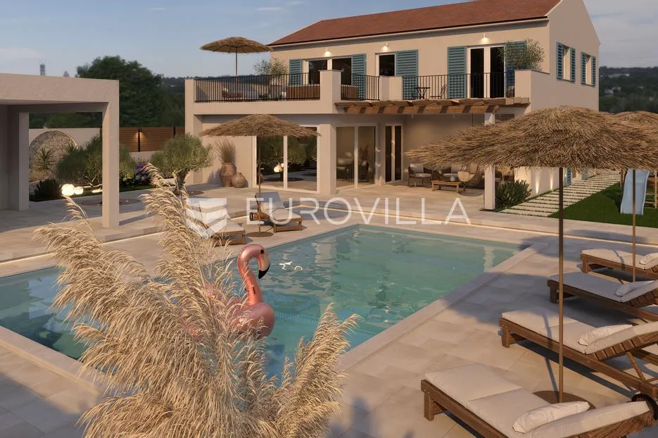 zadar, crno, impresivna dizajnerska vila s bazenom - slika 7