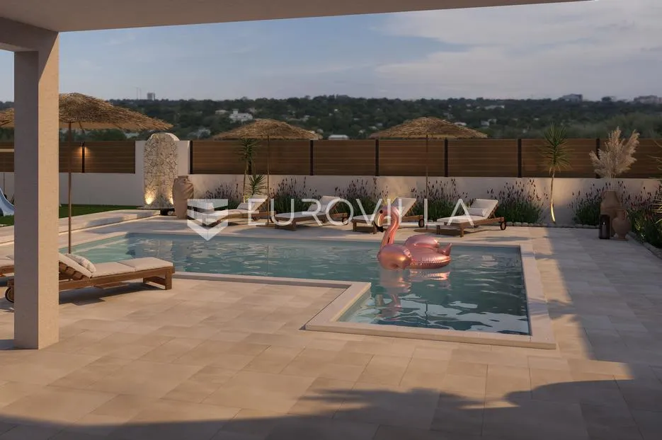 zadar, crno, impresivna dizajnerska vila s bazenom - slika 2