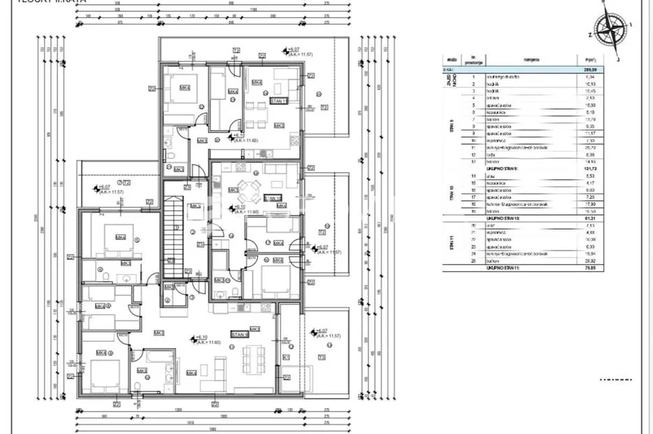 trogir, slatine, drugi red do mora, dvosoban stan na drugom katu površine 59 m², s10 - slika 24
