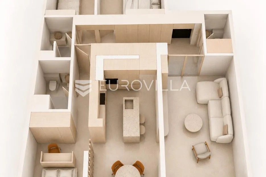 zagreb, pantovčak, ekskluzivan četverosoban stan 104 m² - slika 14