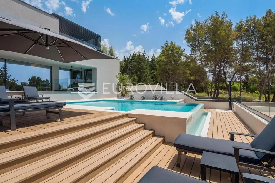 zadar, diklo, prekrasna villa s bazenom i pogledom na more - slika 5