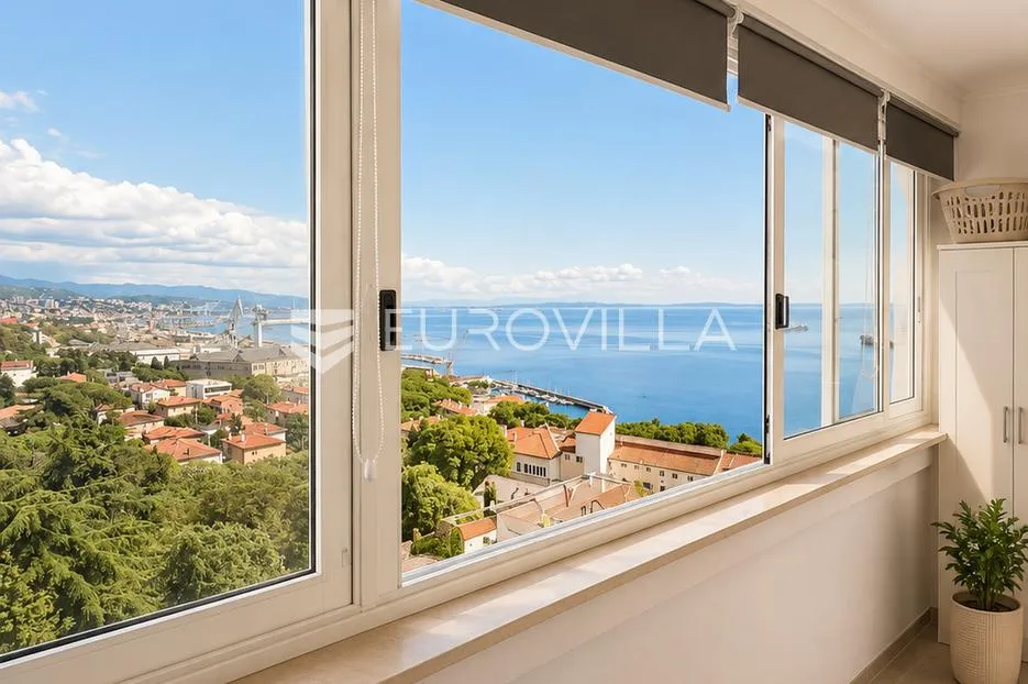 rijeka, kantrida, najam, trosoban stan s loggiom i pogledom na more, 9. kat - slika 9