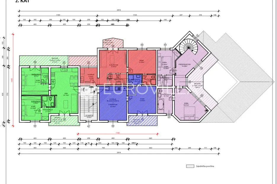 biograd na moru, pakoštane, apartman s1 u prizemlju površine od 46 m² - slika 17