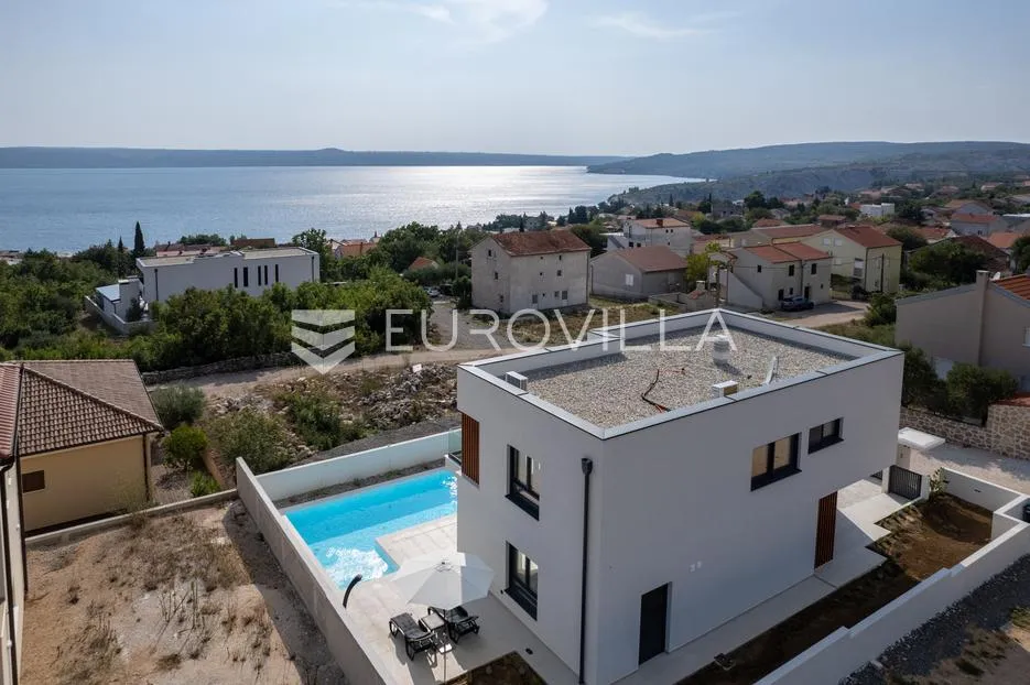 obrovac, maslenica, novogradnja prekrasna, moderno opremljena vila s bazenom i pogledom na more - slika 43