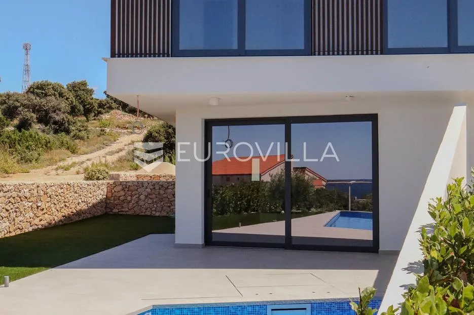 pag, mandre, trosoban stan u luksuznoj vili s privatnim bazenom i pogledom na more 130 m² - slika 5