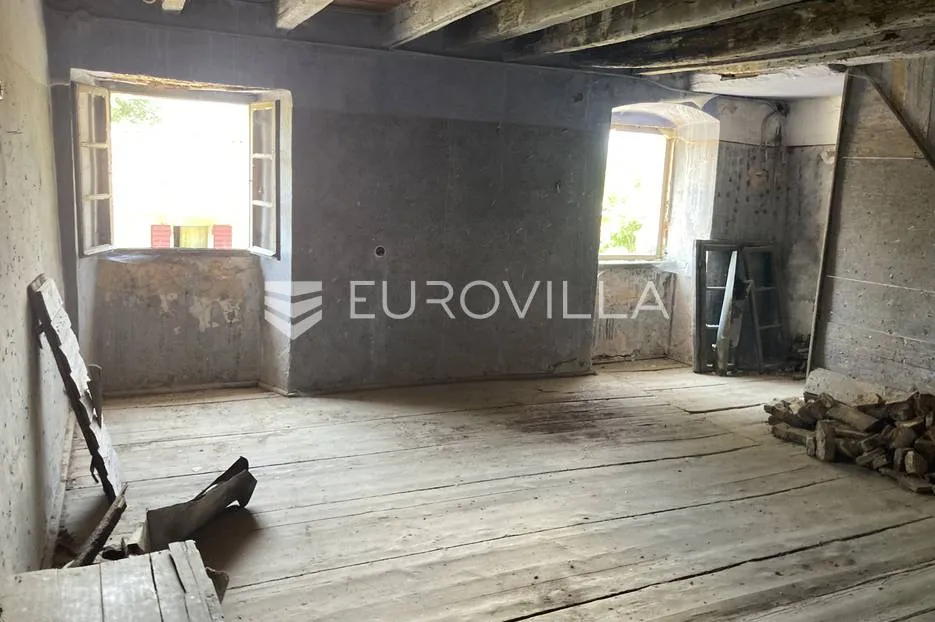 istra, puntera, kamena kuća za adaptaciju s predivnim pogledom na otok cres prilika - slika 15