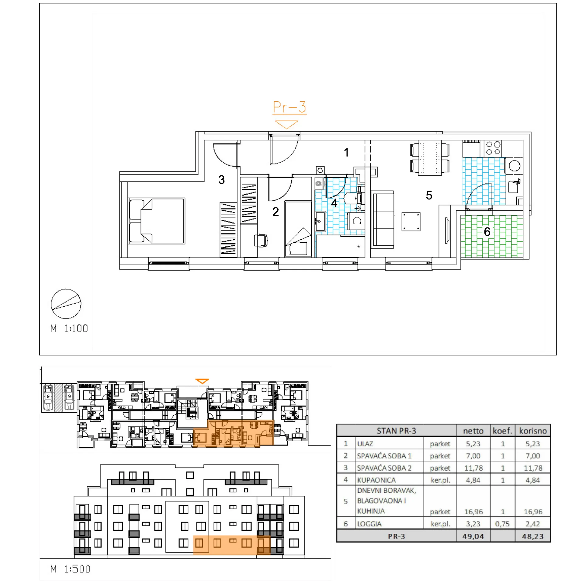 velika gorica, moderan trosoban stan u novogradnji, 48 m² - slika 10