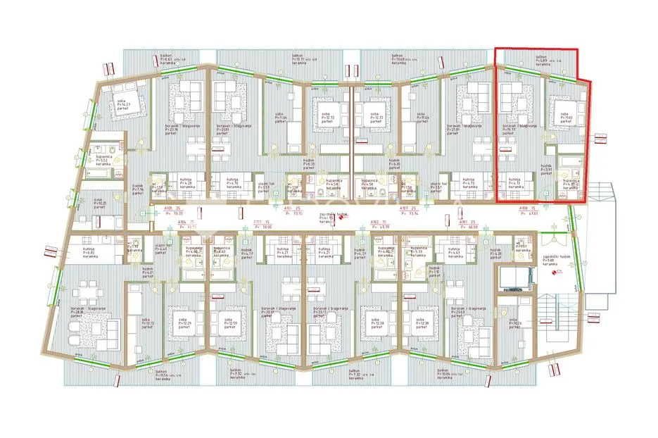 istra, poreč, jednosoban stan na 1. katu moderne novogradnje 50 m² - slika 14
