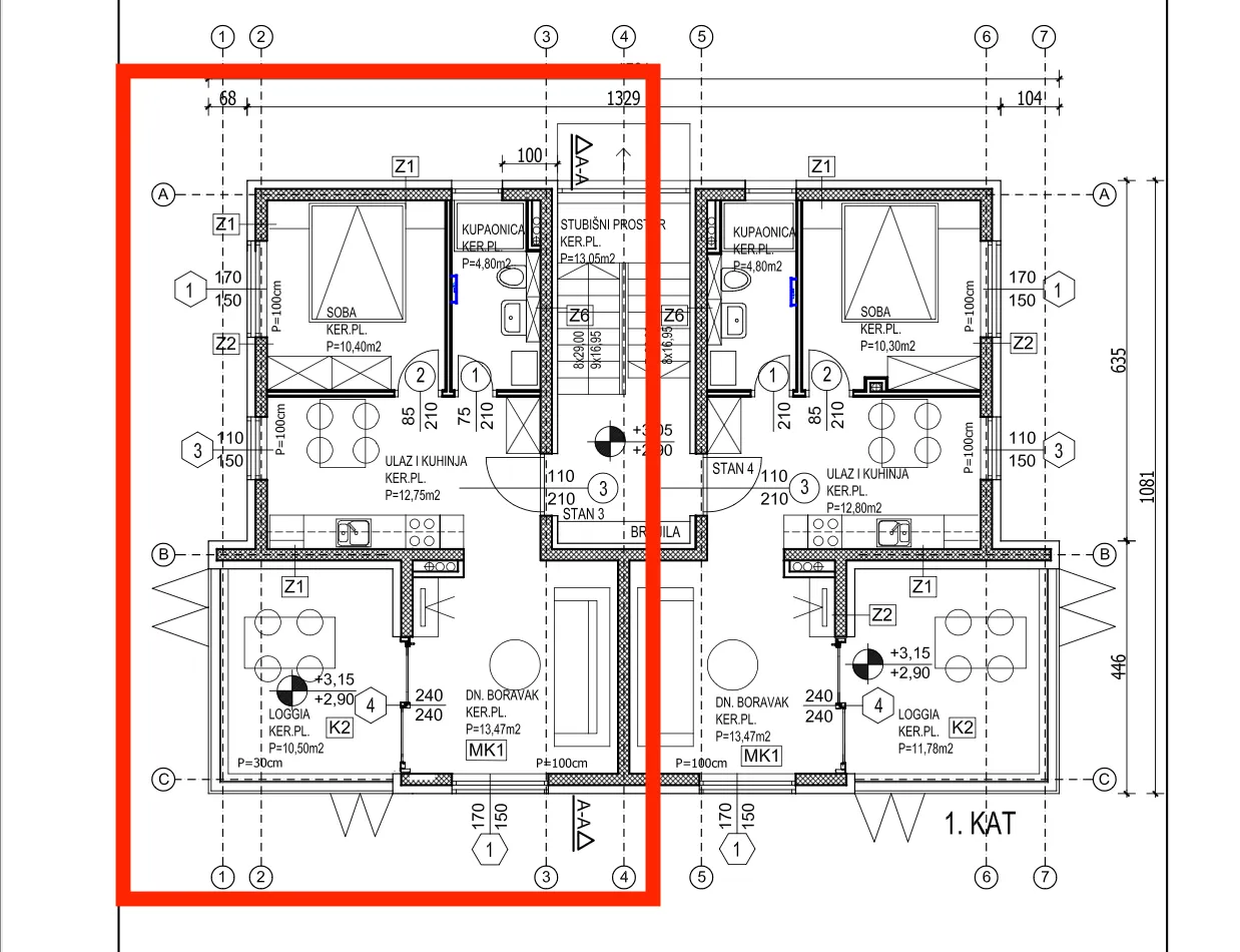 primošten, apartman s pogledom na more, 52,3 m² - slika 7