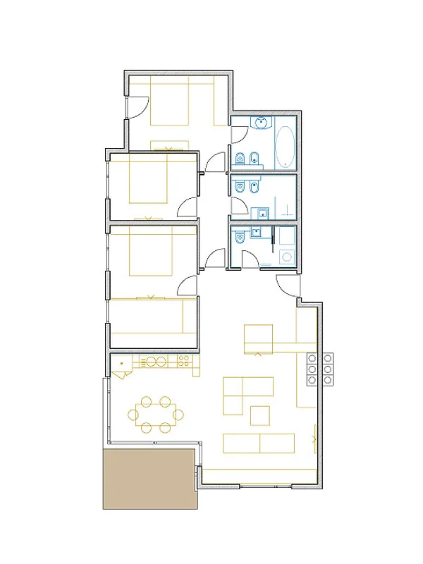 opatija, centar, predivan četvrosobnan stan 139,35 m² - slika 7