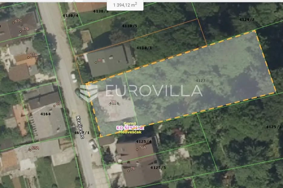 zagreb, kraljevec zemljište 2.750 m² za obiteljsku vilu 400 m² - slika 5