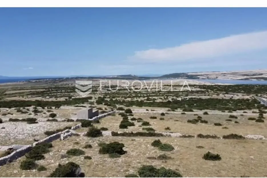 pag, kolan, građevinsko zemljište s pogledom na more - slika 2