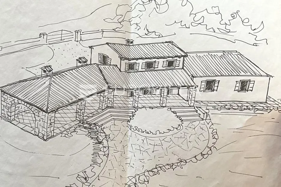 barban, manjadvorci, građevinsko zemljište s projektom i započetom gradnjom - slika 10