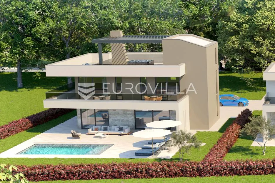 istra, tar-vabriga, prekrasna moderna vila s pogledom na more novogradnja - slika 5