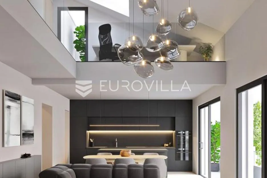 rijeka, trsat, vrhunska novogradnja, moderan dvoetažni stan, 126,3 m² 28 m² terasa i balkon - slika 3