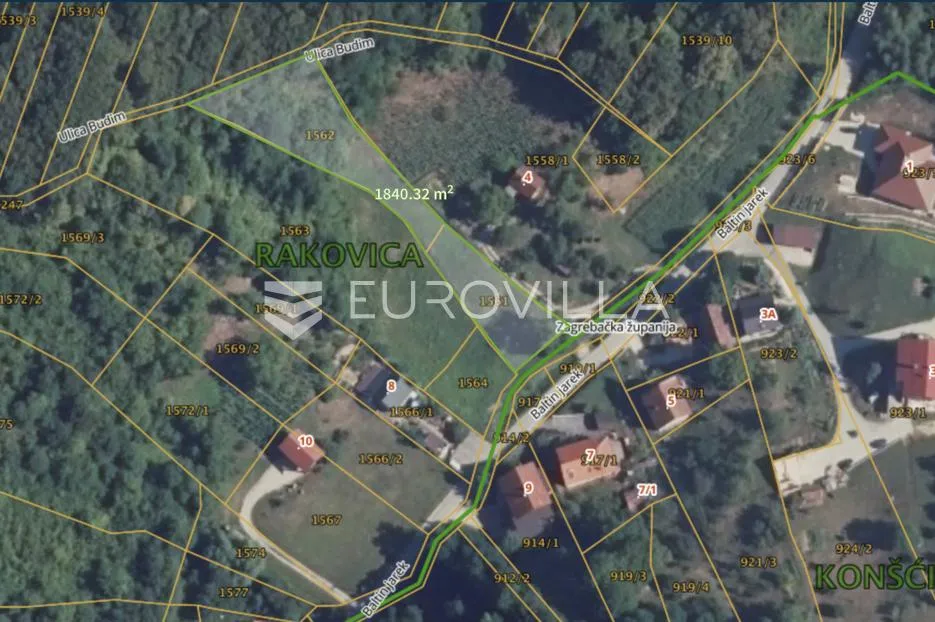 Građevinsko zemljište, Samobor, Kladje zemljište 1878 m2 - Kladje, Samobor