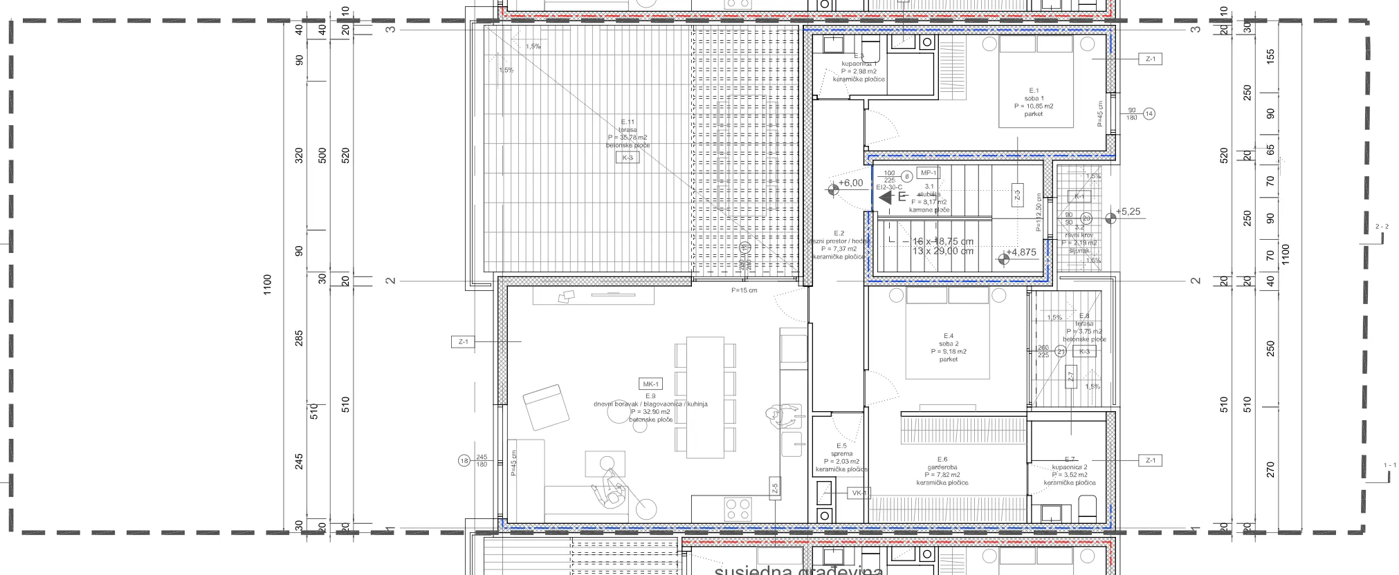 split, podstrana | penthouse na drugom katu s prostranom terasom - slika 61
