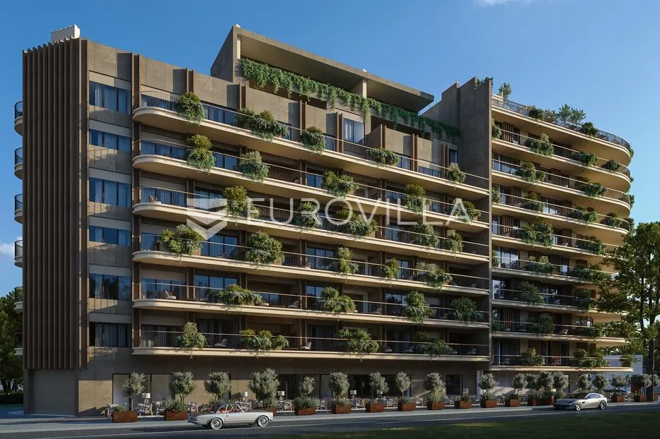 istra, umag — green tower residence, moderan jednosoban stan s terasom na 3. katu - slika 38