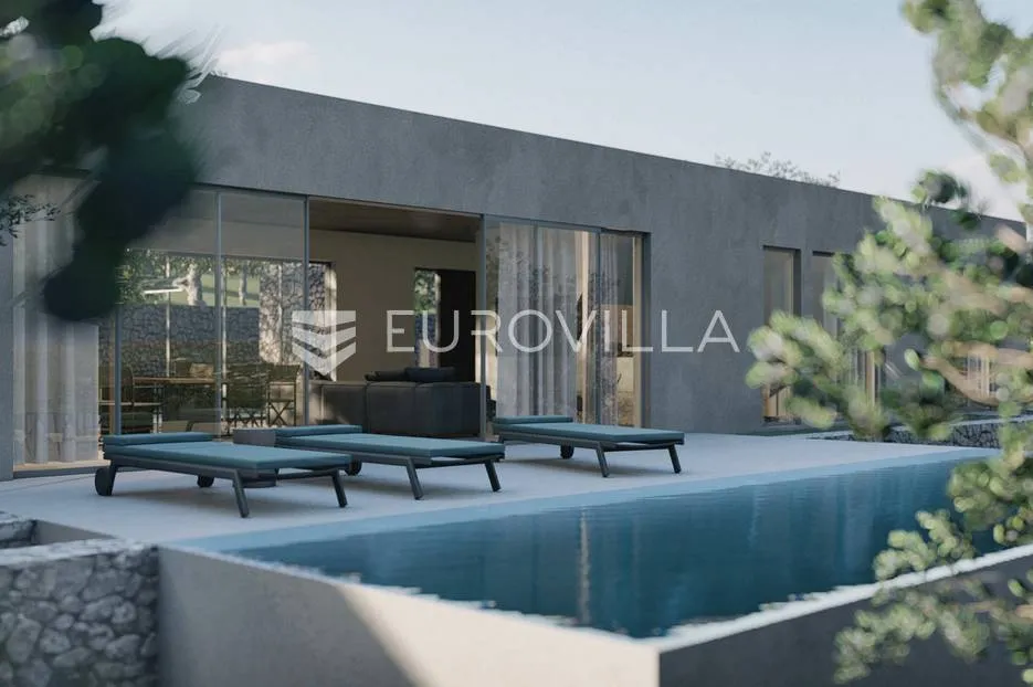 Otok Hvar, Jelsa, atraktivno građevinsko zemljište 1201,60 m² s idejnim projektom - Vrisnik