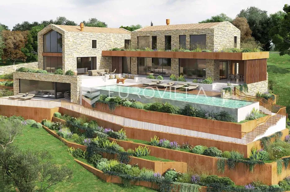 istra, motovun, građevinsko zemljište 2181m2 s idejnim projektom - slika 4