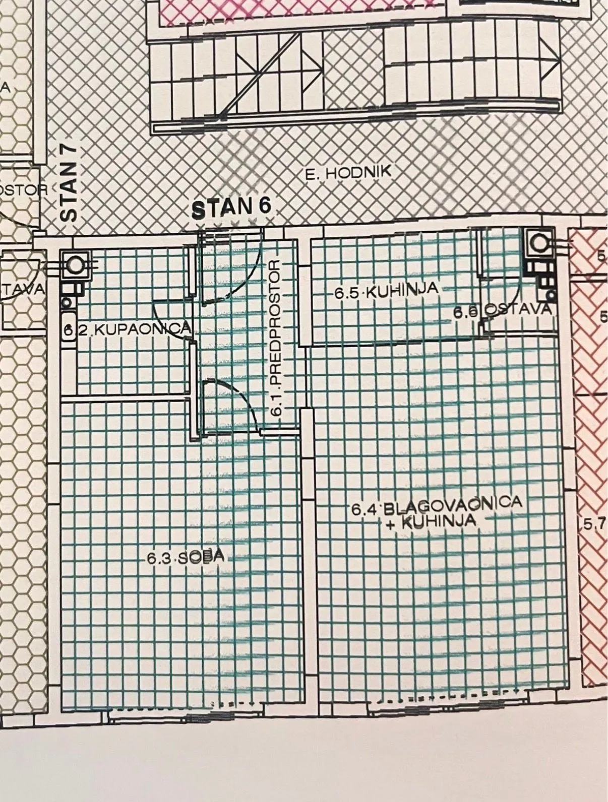 osijek, gornji grad, prodaja elegantnog dvosobnog stana u novijoj zgradi, površine 47,36 m² - slika 11