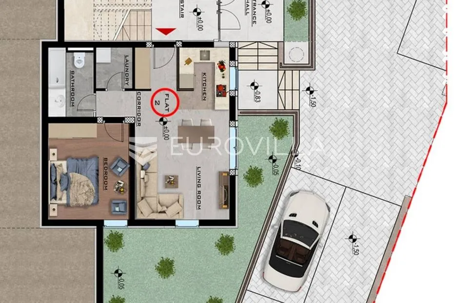 hvar, jelsa, dvosobni apartman u prizemlju - slika 13