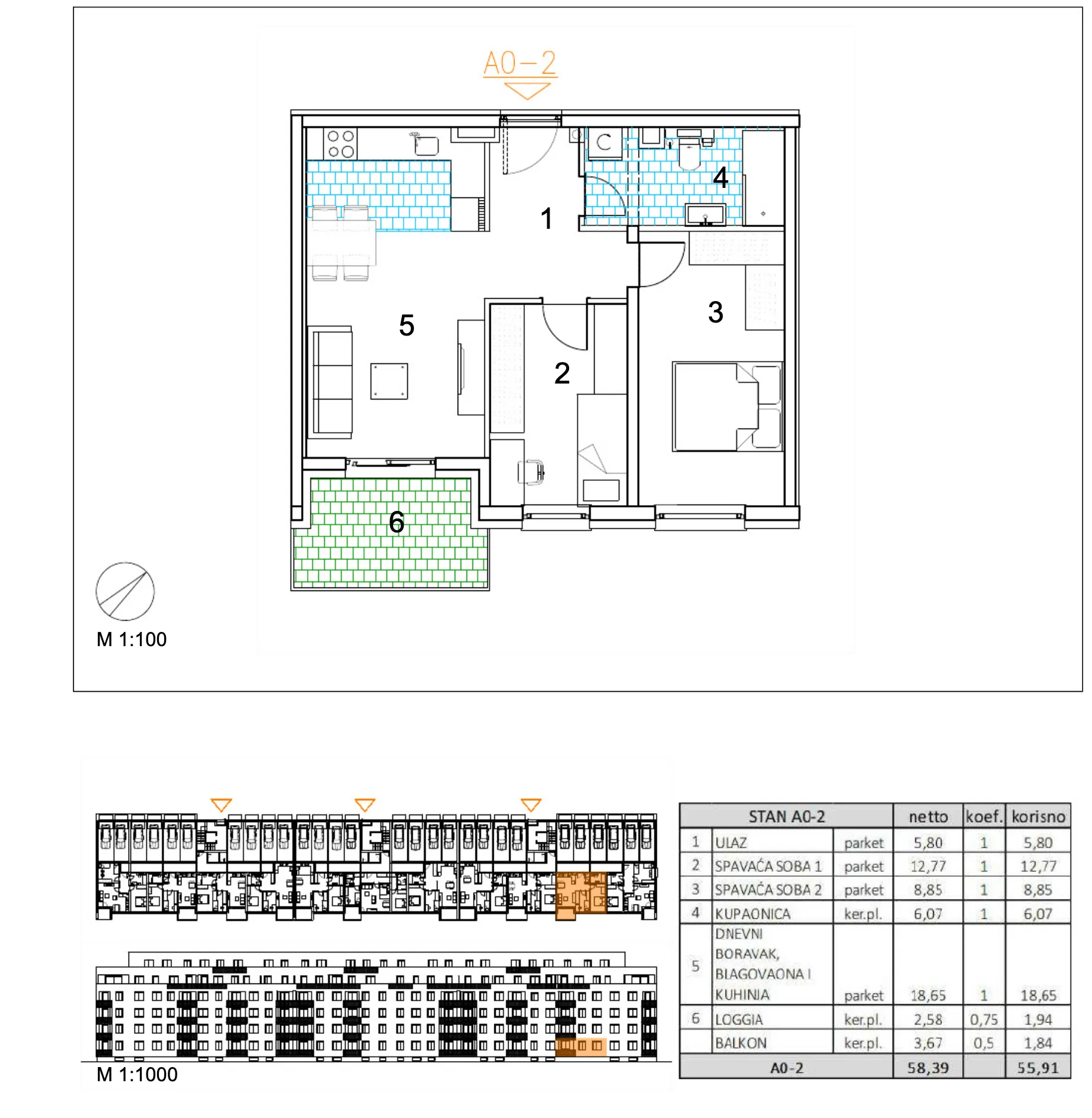 velika gorica, moderan trosoban stan u novogradnji, 56 m² - slika 6