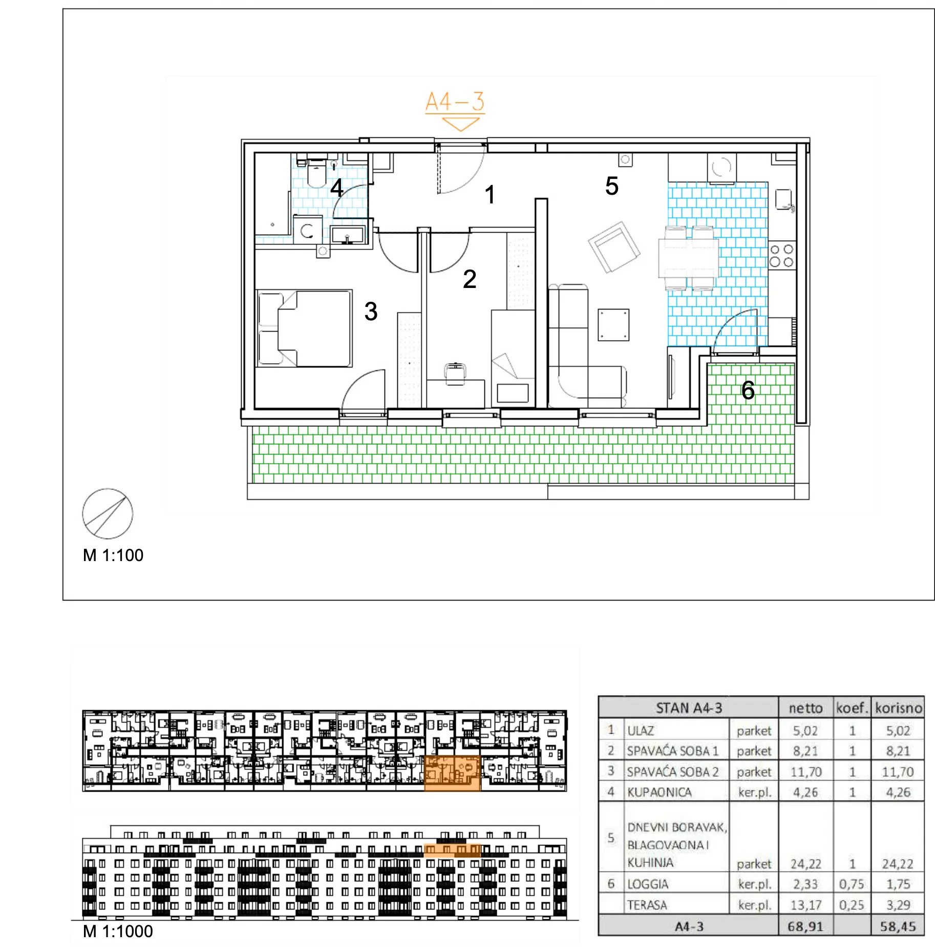 velika gorica, moderan trosoban stan u novogradnji, 58 m² - slika 6