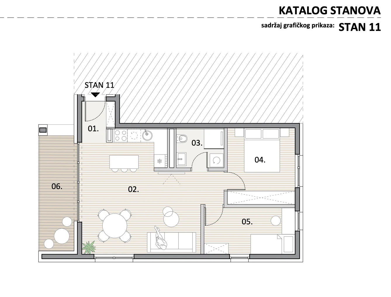 zagreb, trnava, atraktivan trosoban stan u novogradnji, 64 m² - slika 6